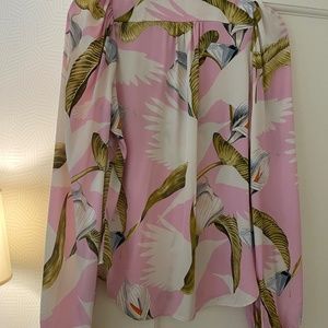 Temperley silk floral blouse